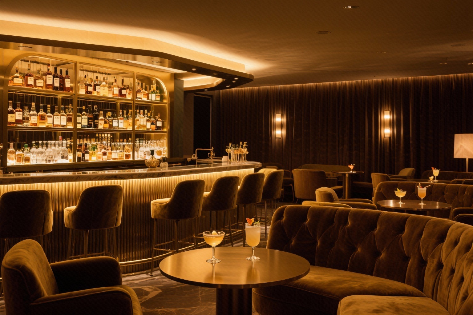Bar lounge sophistiqué
